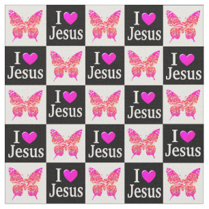 TELA HERMOSA MARIPOSA ROSA ME ENCANTA JESÚS FABRIC