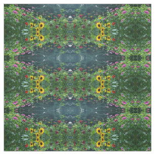 Tela Hermoso jardín florido