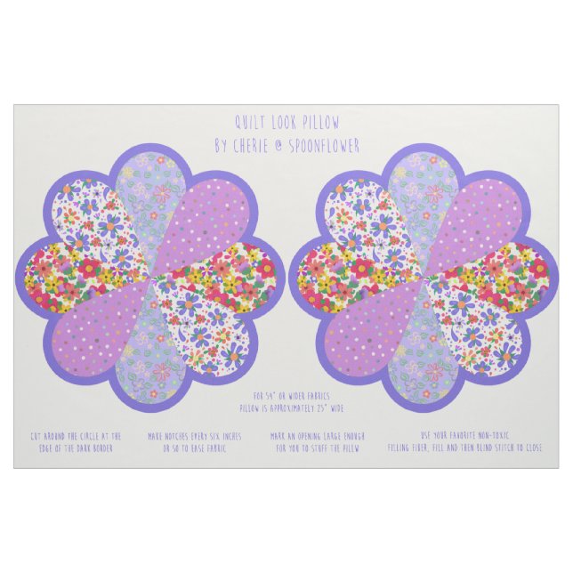 Tela Hermoso kit de flores estilo boho de quilt para co ("Cuarto gordo" (fat quarter))