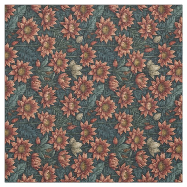 Tela Hermoso patrón de flores (Retal)