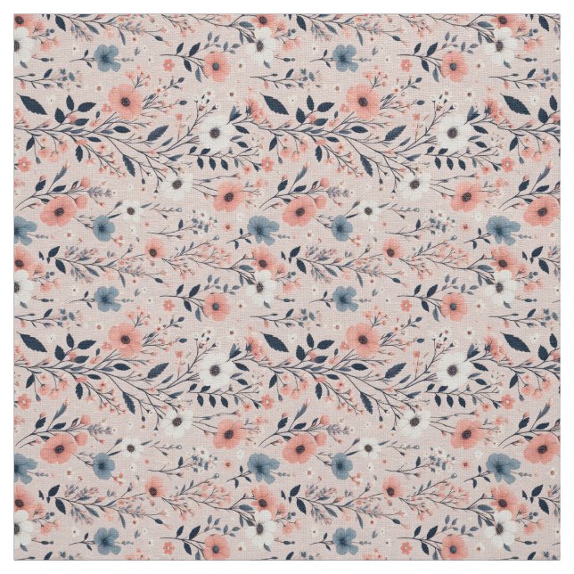Tela Hermoso patrón floral (Retal)