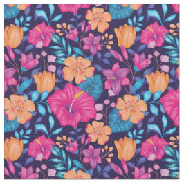 Tela Hermoso patrón floral mixto