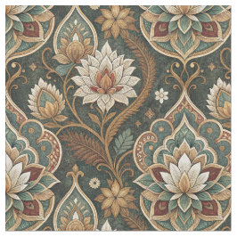 Tela Hermoso patrón mural floral Art Nouveau vintage