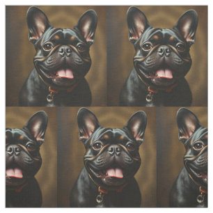 Tela Hermoso Perrito Bulldog Francés Mascota Animal