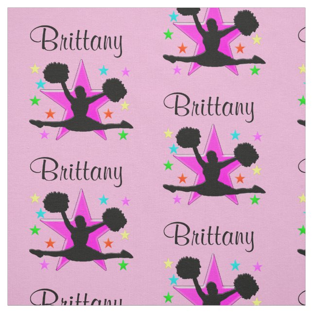 TELA HERMOSO TEJIDO DE CHEERLEADER PERSONALIZADO DE ROS (Retal)