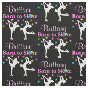 TELA HERMOSO TEJIDO DE PATINAJE DE HIELO PERSONALIZADO 