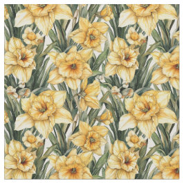 Tela Hermoso tejido de patrón sin soldadura Daffodil am