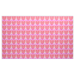Tela Hermosos corazones rojos
