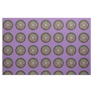 Tela Hermosos mandalas sobre fondo morado