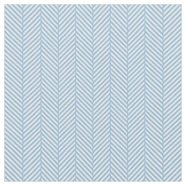 Tela Herringbone azul cielo (De cerca)