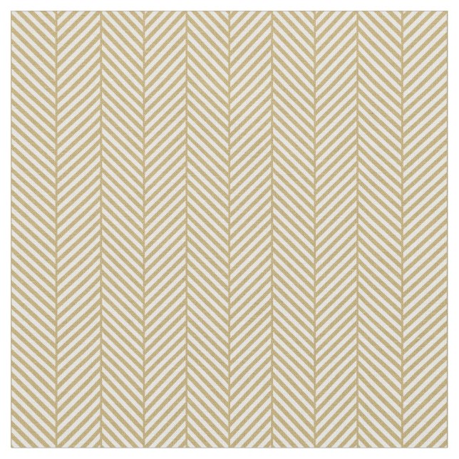 Tela Herringbone Gold (De cerca)