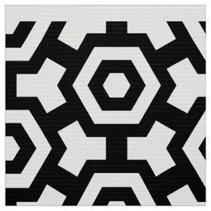 Tela Hexagon Rings Poplin Fabric