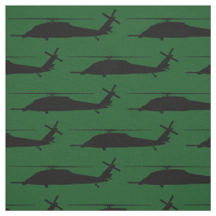Tela HH-60 Pave Hawk Silhouette Black on Green