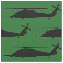 HH-60 Pave Hawk Silhouette Black on Green