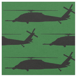 Tela HH-60 Pave Hawk Silhouette Black on Green