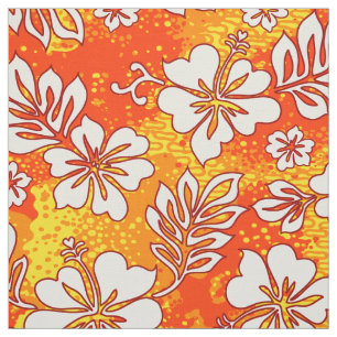 Tela Hibisco en forma de corazón hawaiano de la