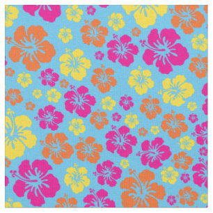 Tela Hibiscus hawaiano florió a niños adorables