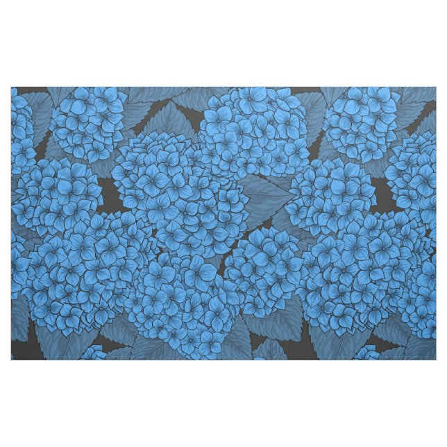 Tela Hidrangea azul ("Cuarto gordo" (fat quarter))