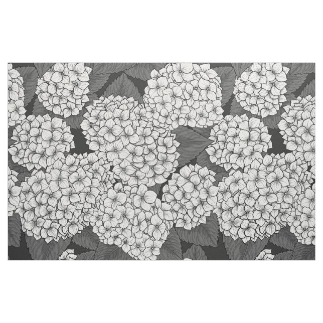 Tela Hidrangea blanca ("Cuarto gordo" (fat quarter))