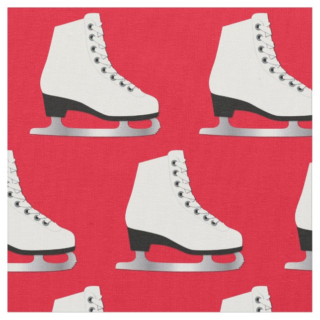 Tela Hielo Skates Figura Rojo Rojo Rojo (De cerca)