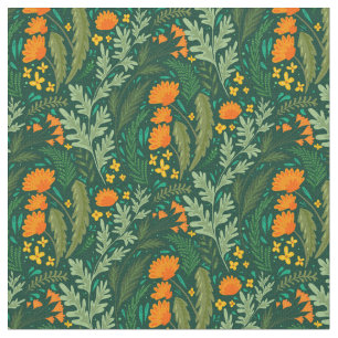 Tela Hierbas y flores de los campos