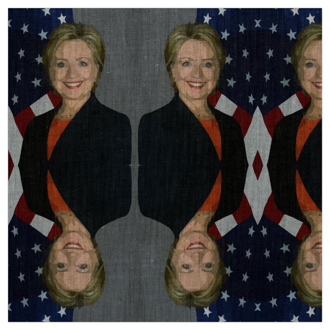 Tela hillary clinton fabric (Retal)