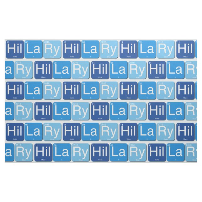 Tela Hillary Clinton para presidente Fabric ("Cuarto gordo" (fat quarter))