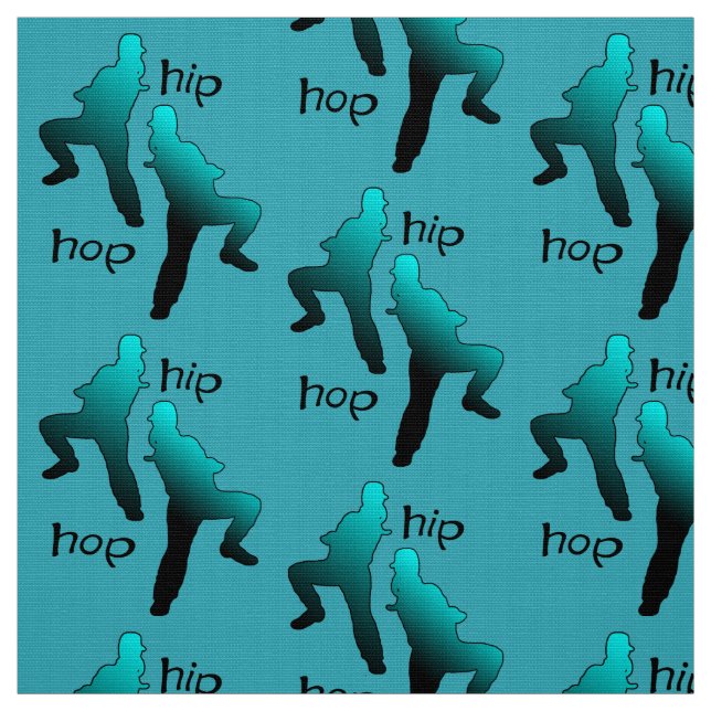 Tela Hip Hop Chica Turquoise (Retal)