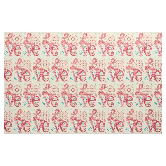 Tela Hippie Groovy Love Rótulo Thunder_Cove ("Cuarto gordo" (fat quarter))