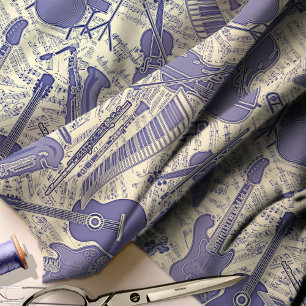 Tela Hoja de Música e Instrumentos Purple/Ivory ID481