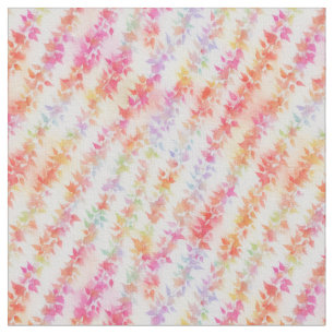 Tela Hojas abstractas multicolores