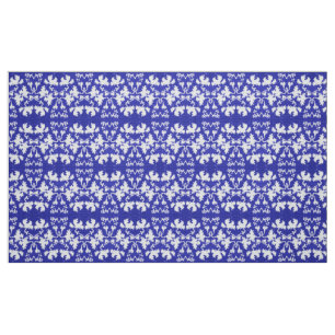 Tela Hojas azules