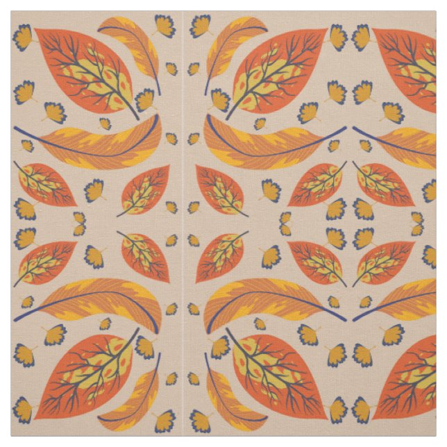 Tela hojas beige (Retal)