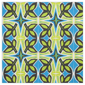 Tela Hojas de azulejos al estilo africano del arte folc