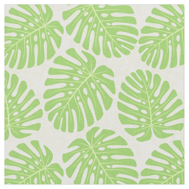 Tela Hojas de la planta tropical - modelo de Monstera (De cerca)