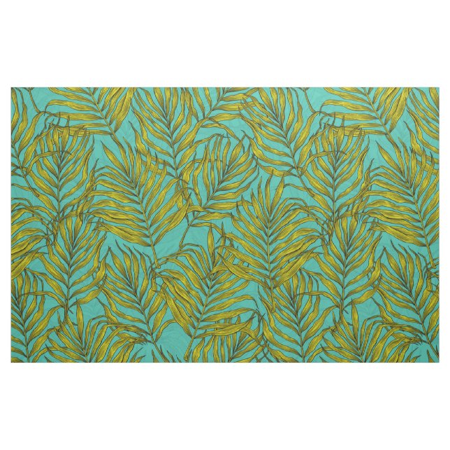 Tela Hojas de palma ("Cuarto gordo" (fat quarter))