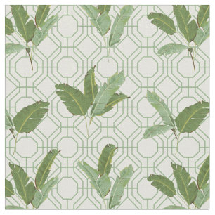 Tela Hojas de palma tropicales