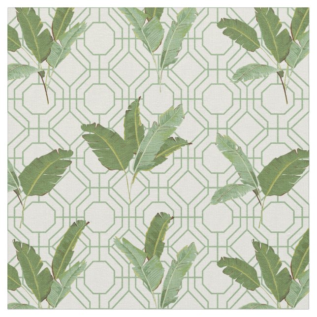 Tela Hojas de palma tropicales (De cerca)