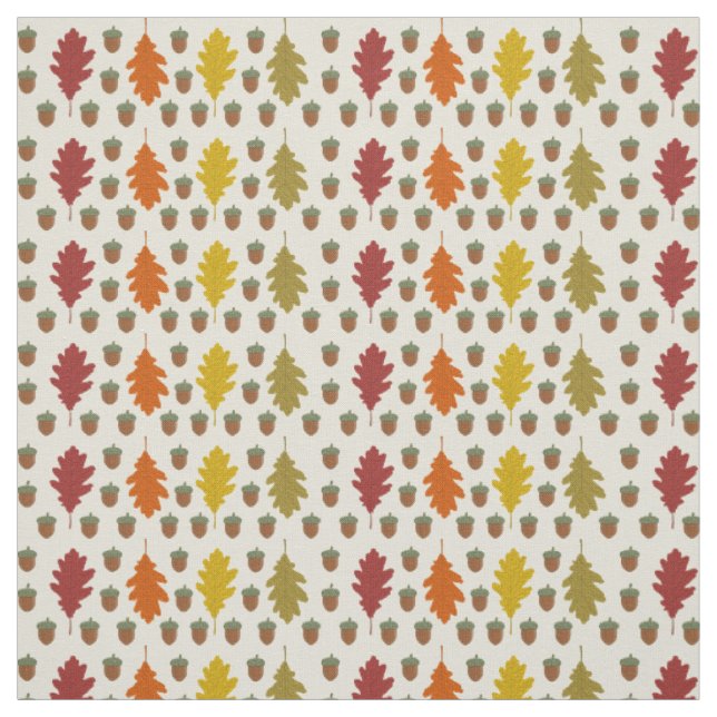 Tela Hojas de roble y maíz otoño patentadas (Retal)