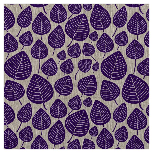 Tela Hojas - Deep Purple (Retal)
