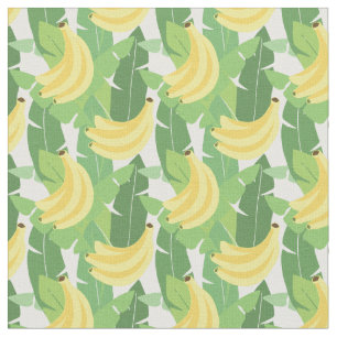 Tela Hojas del plátano y modelo de la fruta