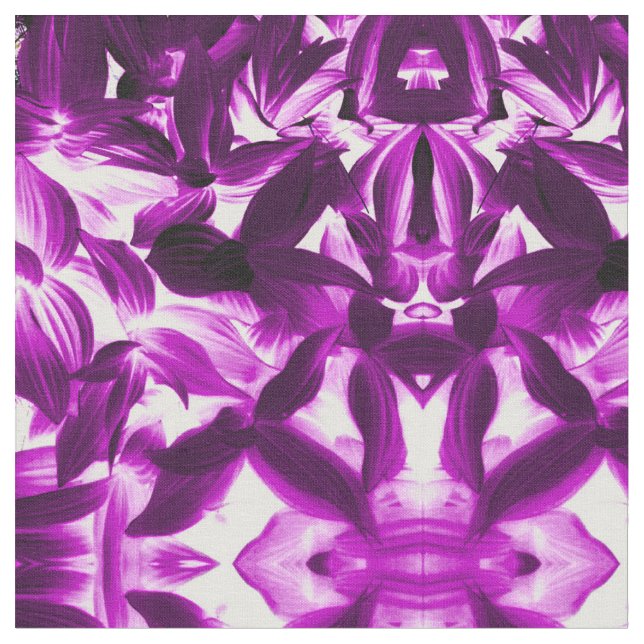 Tela Hojas moradas (De cerca)