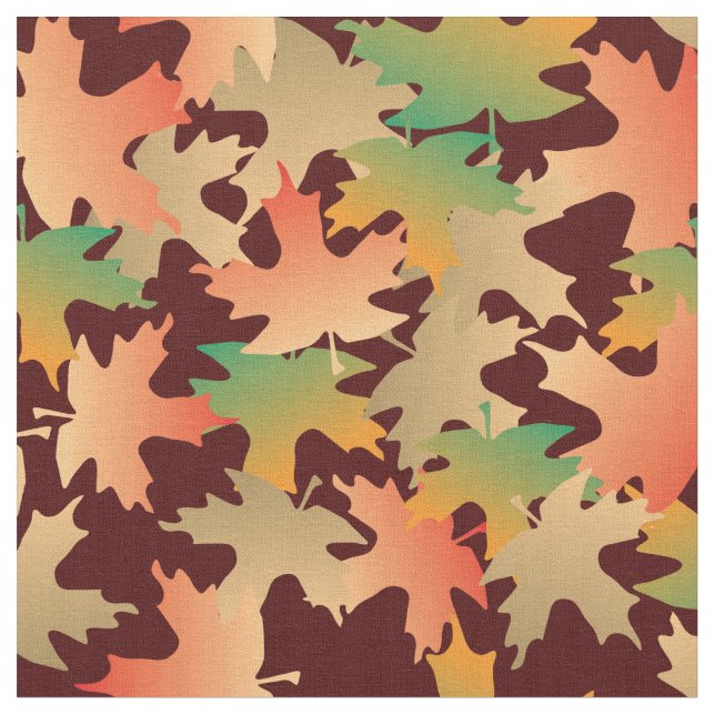 Tela Hojas otoñales (De cerca)