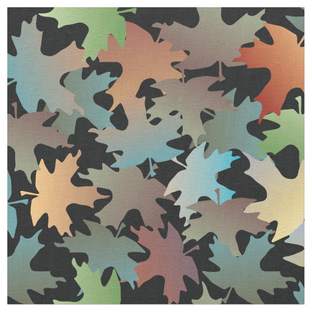 Tela Hojas otoñales (De cerca)