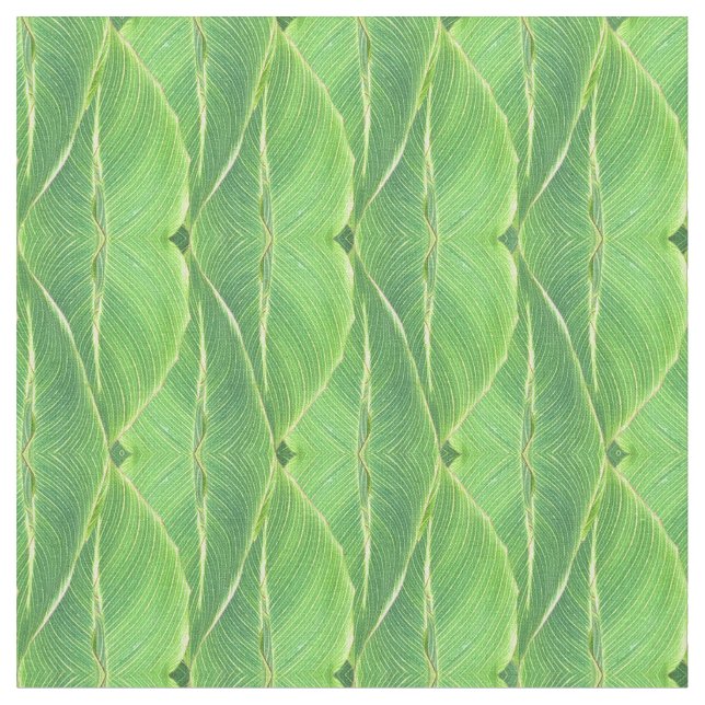 Tela Hojas tropicales (De cerca)