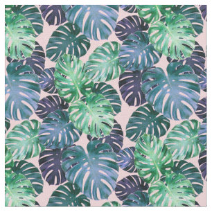 Tela Hojas tropicales de Monstera