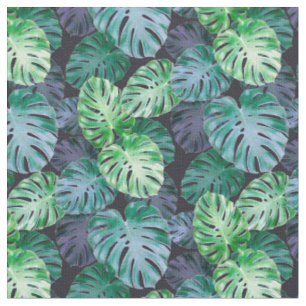 Tela Hojas tropicales de Monstera