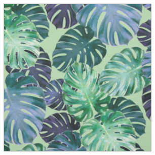 Tela Hojas tropicales de Monstera
