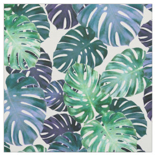 Tela Hojas tropicales de Monstera