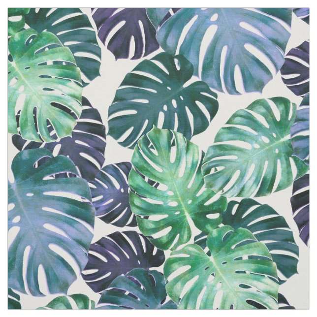Tela Hojas tropicales de Monstera (Retal)